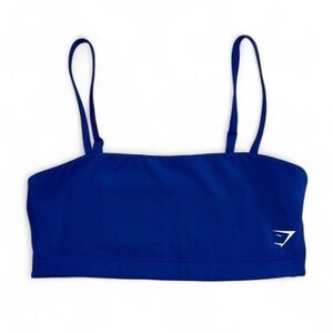 Gymshark Cobalt Blue Bandeau Bra Womens Small Gym Fitness‎ Lifting